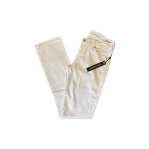 Citizens of Humanity “The Ava” White Straight Leg Low Rise Jean